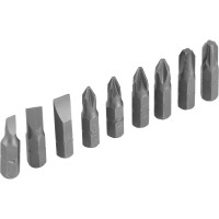 Реверсивная отвертка с набором бит 9 шт SPARTA CrV 115455