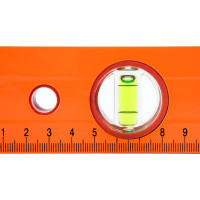 Алюминиевый уровень 1000 мм SPARTA 3 глазка, желтый, линейка// 330295