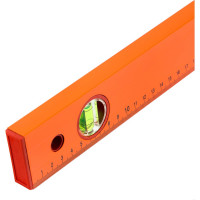 Алюминиевый уровень 1000 мм SPARTA 3 глазка, желтый, линейка// 330295