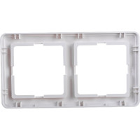 Двухместная рамка, белая Systeme Electric СП W59 KD-2-18