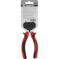 Изогнутые никелированные длинногубцы 180 мм, двухкомпонентные рукоятки MATRIX NICKEL 17422