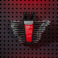 Набор рожковых ключей 12 шт. MATRIX Master CrV, Elliptical, зерк. хромирование 15242