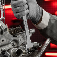 Набор рожковых ключей 12 шт. MATRIX Master CrV, Elliptical, зерк. хромирование 15242