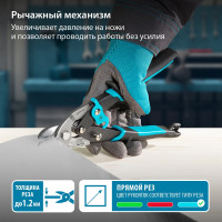 Ножницы по металлу 230 мм GROSS PIRANHA 78327