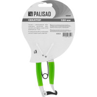 Секатор 180 мм пружина возвратная, обрезиненные ручки PALISAD 60503