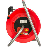 Силовой удлинитель на катушке К4-Е-25 25м 4 гнезда, заземление LUX 4606400417675