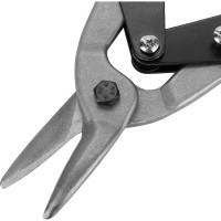 Ножницы по металлу SPARTA 250 мм, пряморежущие, обливные ручки 783155