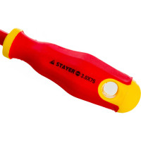 Диэлектрическая отвертка SL 3,0 х 75 мм STAYER 25141-03-07_z01