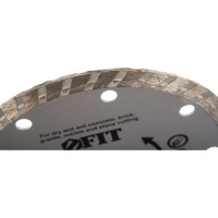 Диск алмазный отрезной Турбо (125 мм; 22.2 мм) для угловых шлифмашин Fit 37473