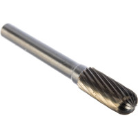Шарошка карбидная Профи цилиндрическая закругленная на конце для прямошлифовальных машин FIT HQ 36592