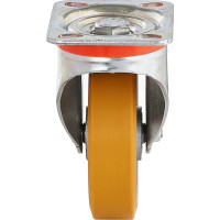 Колесо с вращающейся опорой, пластиной крепления и передним тормозом (100 мм; 250 кг) Tellure rota 656602