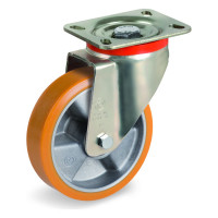 Колесо с вращающейся опорой и пластиной крепления (100 мм; 250 кг) Tellure rota 657602