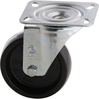 Колесо с вращающейся опорой и пластиной крепления (80 мм; 150 кг) Tellure rota 677201