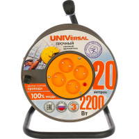 Силовой удлинитель UNIVersal ВЕМ-250 термо ПВС 2*1 20м 9632896
