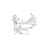Консоль с опорой DKC ML осн. 300 BBL5030 BBL5030DIY