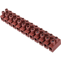 Клемник DKC, фибергласс, 12р, 150°С, 450V, 24A, 2,5мм.кв. 43212FV