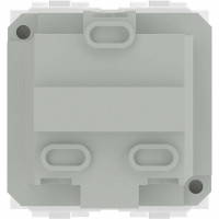 Двухмодульная электрическая розетка с заземлением и шторками, белая, DKC 76482B