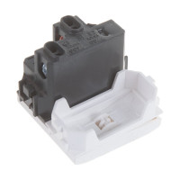 Выключатель, белый, 2 модуля DKC BRAVA 76002B