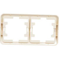 Двойная рамка, кремовая Makel Mimoza 32012