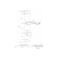 Ручки на планке APECS HP-85.0423-AB P-C023 AB 10744