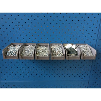 Пластиковый ящик Стелла-техник 172х102х75мм, 1 литр, V-1-серый