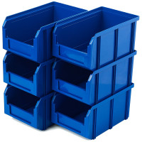 Пластиковый ящик Стелла-техник 234х149х120мм, 3,8 литра, V-2-синий