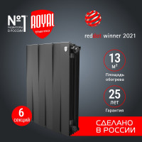 Радиатор Royal Thermo PianoForte 500/Noir Sable 6 секц. НС-1176332