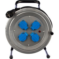 Силовой удлинитель на металлической катушке 4 гн. 40м Союз 481S-4004