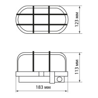 Светильник TDM ELECTRIC НБП 02-60-004.03У Евро черный SQ0312-0002