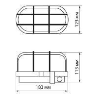 Светильник TDM ELECTRIC НБП 02-60-004.03У Евро черный SQ0312-0002