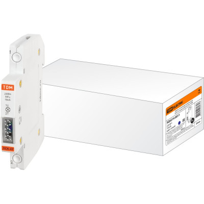Компактная сигнальная лампа синяя TDM ELECTRIC ЛСК-47 LED AC/DC SQ0214-0011