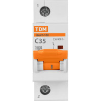 Автоматический выключатель TDM ELECTRIC ВА47-100 1Р 35А 10кА С SQ0207-0050