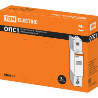 Разрядник TDM ELECTRIC ОПС1-B 1Р 30kA, 400B, 60kA SQ0201-0001