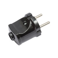 Вилка черная TDM ELECTRIC SQ1806-0002