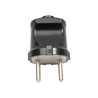 Вилка черная TDM ELECTRIC SQ1806-0002