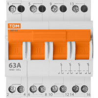 Модульный трехпозиционный переключатель TDM ELECTRIC МП-63 4P 63А SQ0224-0036