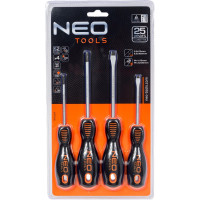 Набор отверток NEO Tools SL/PH 4 шт двухкомп рукоятка 04-204