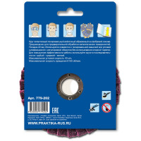 Круг лепестковый полировальный (125х22.2 мм; средний) ПРАКТИКА 779-202