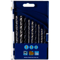 Набор сверл комбинированный Профи по металлу/бетону/дереву (9 шт) ПРАКТИКА 640-384