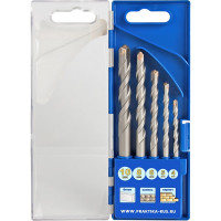 Набор сверл по бетону Профи (5 шт; 4, 5, 6, 8, 10 мм) ПРАКТИКА 640-322