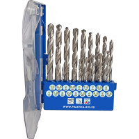 Набор сверл по металлу Профи (19 шт; 1-10 мм) ПРАКТИКА 640-308