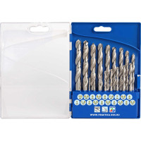 Набор сверл по металлу Профи (19 шт; 1-10 мм) ПРАКТИКА 640-308