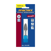 Фреза по металлу твердосплавная (12х25 мм; хвостовик 6 мм) ПРАКТИКА 644-498