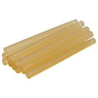 Клей желтый, прозрачный (12 шт; 7х100 мм) для клеевого пистолета ПРАКТИКА 641-626