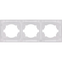 Рамка 3-х постовая горизонтальная TDM ELECTRIC серебристый металлик, серия "Лама" SQ1815-0231