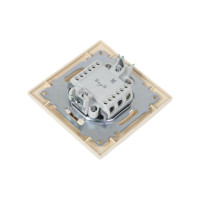 Одноклавишный выключатель TDM ELECTRIC 10А слоновая кость Лама SQ1815-0101