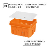 Коробка распределительная TDM ELECTRIC 120х92х70мм, крышка, IP20 SQ1402-1009
