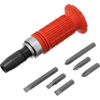 Ударно-поворотная отвертка 1/2"с битами MATRIX 11579