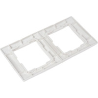 Двухпостовая вертикальная рамка, белая TDM ELECTRIC Таймыр SQ1814-0025