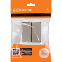 Выключатель TDM ELECTRIC 2-кл. открытой установки IP54 10А "Вуокса" SQ1803-0002